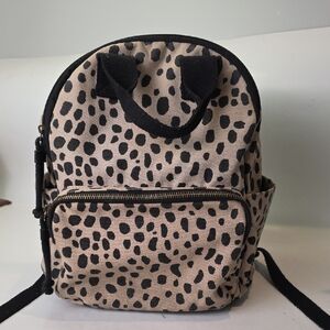 Universal Thread Tan and Black Leopard Print Backpack